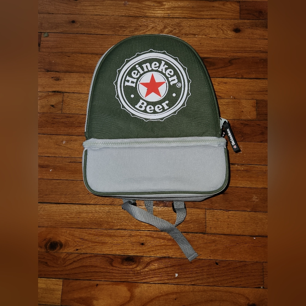 Heineken Beer Bookbag Green|Grey - Picture 7 of 7